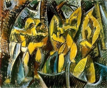 girl lady woman women Painting - Five women 1907 cubism Pablo Picasso